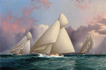 詹姆斯 E 巴特斯沃思 Yacht Sappho Beating to the Wind 詹姆斯 E 巴特斯沃思 Yacht Sappho Beating to the Wind